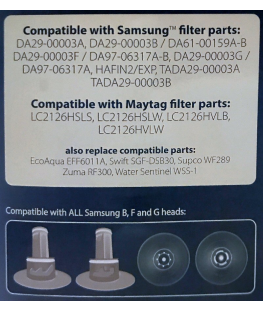 Filtre a Eau pour réfrigérateurs américains Samsung Maytag APP100 484000000513