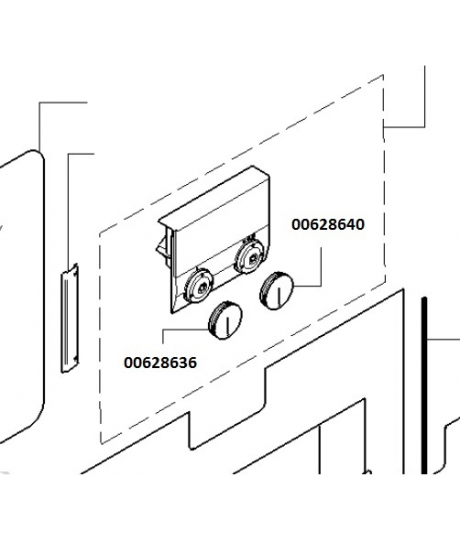 Bouton rotatif de four Gaggenau 628640 00628640