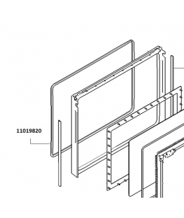 Joint de porte de four 11019820 Bosch Siemens Neff Viva Constructa